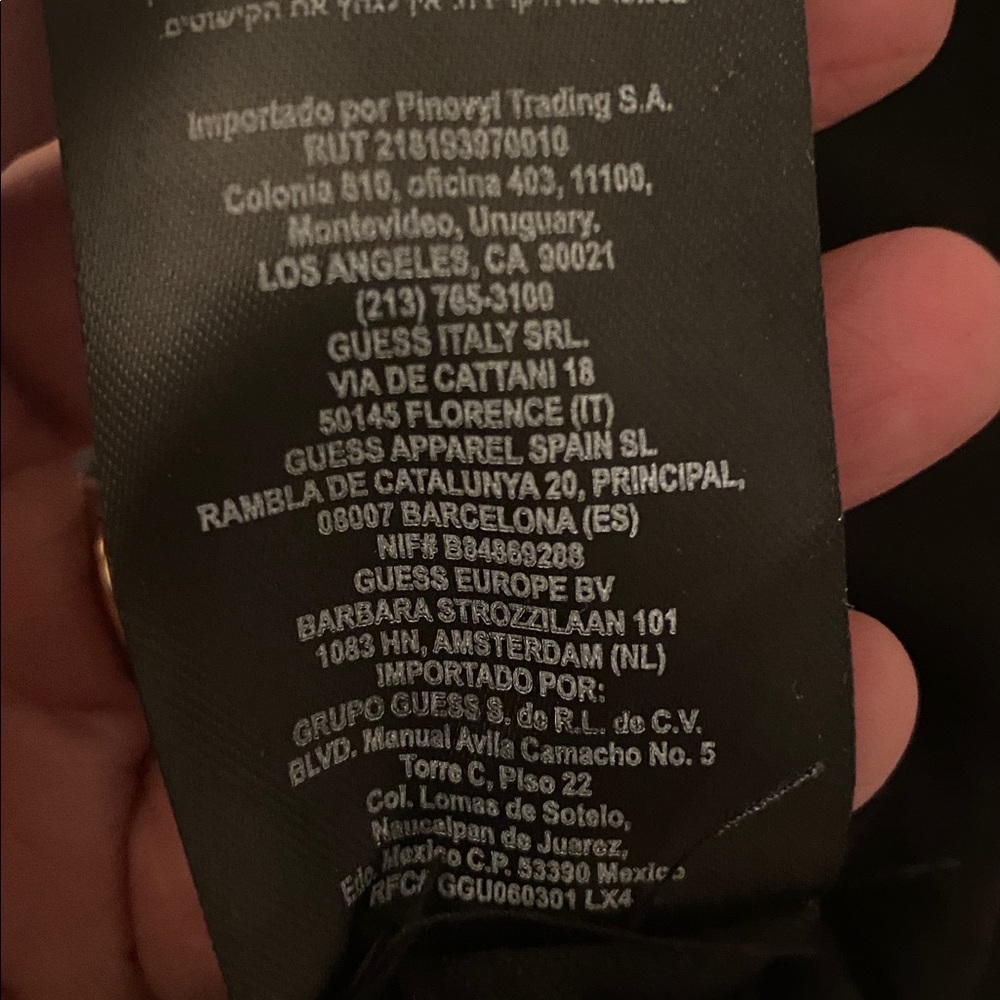 Guess brand NWT sequined pants. Black with silver medium - Picture 11 of 12